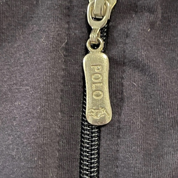 Vintage Polo Ralph Lauren Mens Full Zip Jacket L Navy Blue Classic Big Pony - Picture 7 of 10